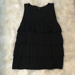 3 tier XL Black tank top. Worn once